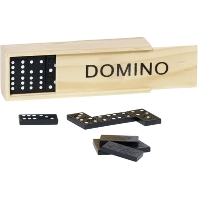 Afbeelding van Goki Spel Domino in houten box