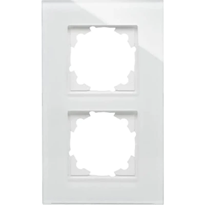 Afbeelding van Kopp 405402018 2 voudig echt glas frame afdekraam wit