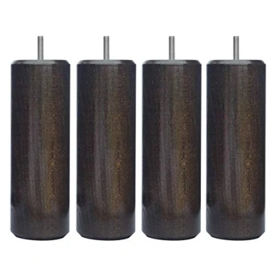 Afbeelding van Margot Kameleon cilinderset met 4 lattenpoten, hout, wengé, 7 x 17 cm