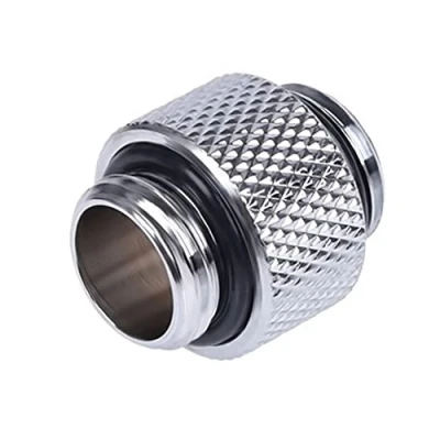 Afbeelding van Alphacool 17199 HF dubbele nippel G1/4 AG op 10 mm chrome waterkoeling aansluitingen