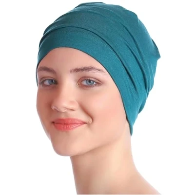 Afbeelding van Deresina Slaapmutsje voor Haarverlies (Teal)