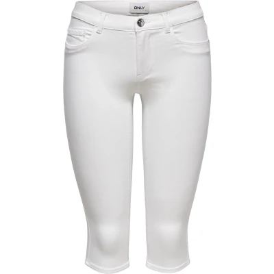Afbeelding van Only Jeans Onlrain Life Reg Sk Knickers Dnm No 15136463 White Dames Maat L