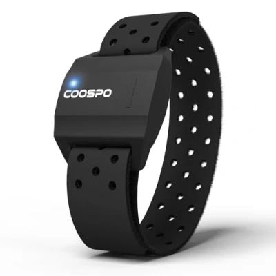 Afbeelding van COOSPO Hartslagmeter Armband met BT &amp; ANT+, Optische Hartslagsensor unisex, Waterdicht Compatibel CoospoRide, Mirror, Pulsoid