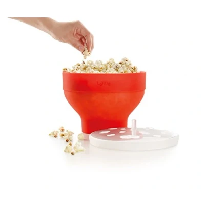 Afbeelding van Lékué Popcornmaker voor magnetron Opvoubwaar Rood 20x14.5cm