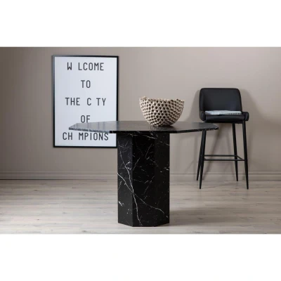 Afbeelding van Svea Lino ronde eettafel ø110 cm Marmer zwart