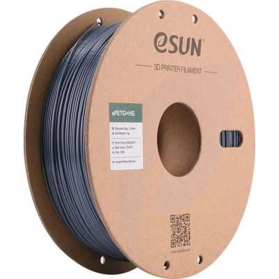 Afbeelding van eSUN PETG Filament 1.75mm, PETG+HS Hoge Snelheid 3D Printer Filament, Dimensionale Nauwkeurigheid +/ 0.03mm, 1KG Spoel (2.2 LBS) voor Printers (Effen Grijs, 1KG)