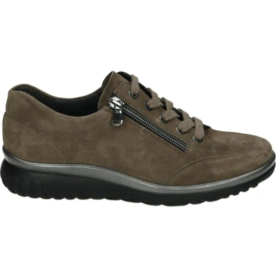 Afbeelding van Semler L5135 Dames veterschoenen Kleur: Taupe Maat: 38