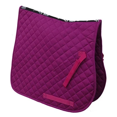 Afbeelding van Rhinegold Katoen Gewatteerde Zadeldoek Cob Raspberry