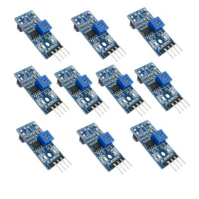 Afbeelding van Dutty tcrt5000 infrarood reflectie sensor opto elektronische schakelaar palissade obstakel vermijding lijn arduino intelligente auto robot tracking module 10 stuks
