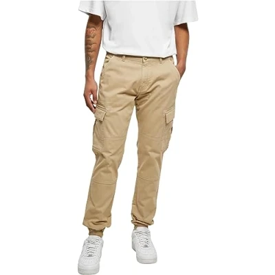 Afbeelding van Urban Classics Twill Cargobroek, Heren, Maat: 40, Unionbeige