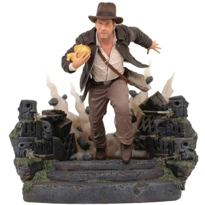 Afbeelding van Diamond Select Indiana Jones 1 ontsnapping met idool Deluxe Gallery beeldje 25 cm