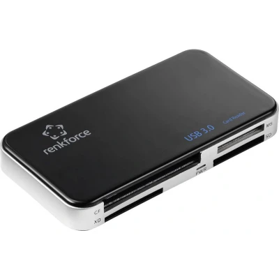 Afbeelding van Renkforce RF PCR 350 Externe geheugenkaartlezer USB 3.0 Zwart