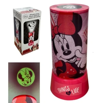 Afbeelding van Disney Minnie projectorlamp, 2 in 1 nachtlampje met kleurrijke ledlampen, werkt op batterijen