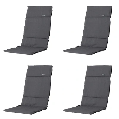 Afbeelding van Madison Kussen fiber de luxe Panama grey 4 stuks