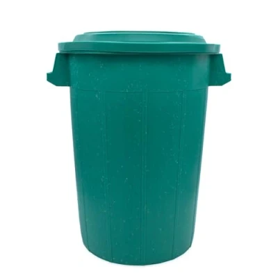 Afbeelding van Spetebo Universele ton 70 liter met deksel en 2 handgrepen in groen