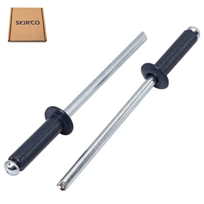 Afbeelding van SKIR&#039;CO (Pack van 50 stuks) Geschilderde blinde klinknagels 4,0 x 14 mm, koepelkop, DIN 7337, aluminium klinknagel, pop (50, antraciet grijs RAL 7016)