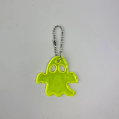Afbeelding van Reflecterende sleutelhanger 1 stuks Spookje Geel