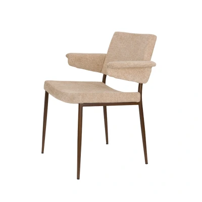 Afbeelding van Dutchbone Eetkamerstoel Portland Beige