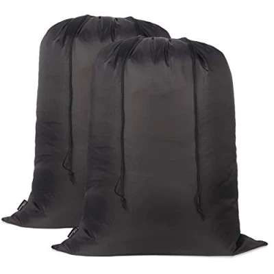 Afbeelding van Asonen grote waszakken 2 pack, 68 x 90 cm, tweewegs trekkoord, scheurvaste, draagbare met capaciteit voor studenten, appartementen, reizen, vakanties, universiteit
