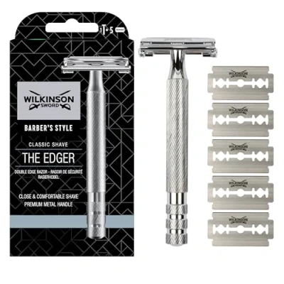 Afbeelding van Wilkinson Barber’s Style Classic Shave The Edger Safety Scheermes + 5 Mesjes