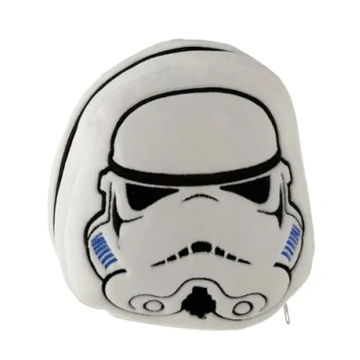 Afbeelding van Reiskussen &amp; Slaapmasker Relaxeazzz Pluche The Original Stormtrooper Rond 14,5x14x9,5cm