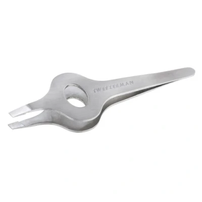Afbeelding van tweezerman pincet Wide Grip Slant Stainless Steel Beautytastsing Beautytasting