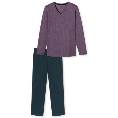 Afbeelding van Schiesser SET Pyjama Malve dunkelblau, Dames, Maat: 36, dunkelblau