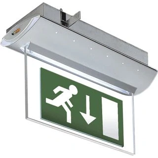 Afbeelding van Van lien optilux vluchtrouteaanduiding led armatuur incl autom zelfdiagnose decentraal 2 watt continue inbouw 11112118