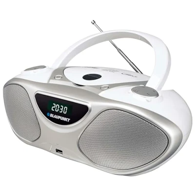 Afbeelding van Radio Blaupunkt BB14WH Wit Zilverkleurig