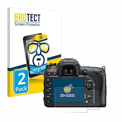 Afbeelding van BROTECT Screenprotector voor Nikon D7200 Folie Beschermfolie transparant (2 Stuks)