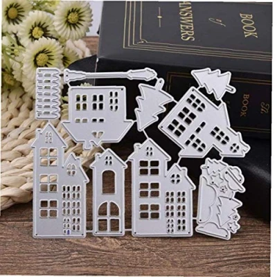 Afbeelding van Casecover snijden Die Kerstmis Huis Metalen Craft Gesneden Scrapbooking Postzegels Embossing Card maken Decor