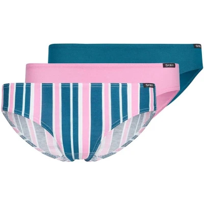 Afbeelding van Skiny RIO 3ER PACK Multipacks Slip voor kinderen, Maat: 140, Bluecoral stripe selection