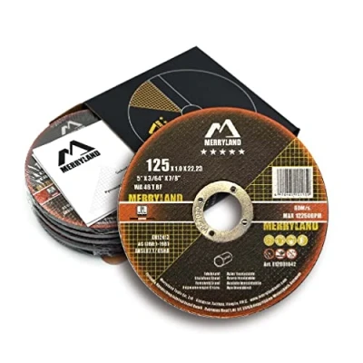 Afbeelding van Merryland Doorslijpschijf 125 Metaal Roestvrij Staal IJzer Doorslijpschijven Snijschijf voor Haakse Slijper, X 1,0 mm Dunne Flexschijf 25pcs, Expert Line E12081042