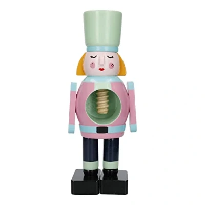 Afbeelding van KitchenCraft Notenkraker, Hout, Soldaat, Vrouw, Handgeschilderd The Nutcracker Collection