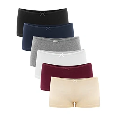 Afbeelding van Libella® Slipje Dames (6 Pack) Boxershort Onderbroek Ondergoed Set Katoen 3901 Veelkleurig L