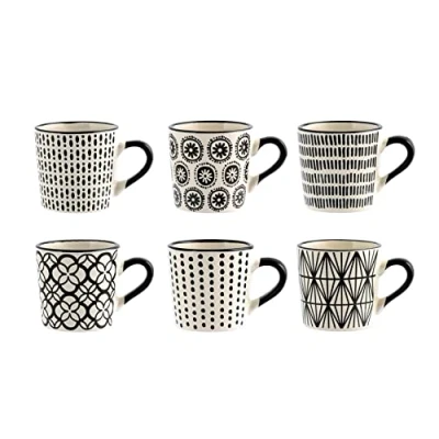 Afbeelding van H&amp;h set 6 tazze caff vhera in stoneware cc 90