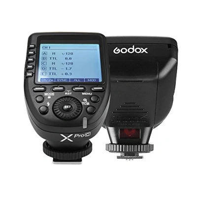 Afbeelding van Godox Xpro C 2.4G E TTL II Flash Trigger Wireless X System 32 kanalen 16 groepen ondersteuning autolash 1/8000s HSS compatibel met Canon EOS camera knippert