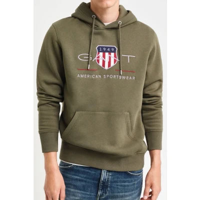 Afbeelding van GANT REG Archive Shield Hoodie, Heren, Maat: 4XL, Grün/juniper green