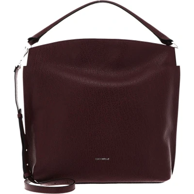 Afbeelding van COCCINELLE Leren Schoudertas Estelle Elephant Shoulder Bag Carruba Bruine