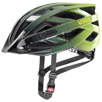 Afbeelding van uvex i vo lichte allround helm voor dames en heren individueel passysteem uitbreidbaar met led licht rhino neon yellow 56 60 cm