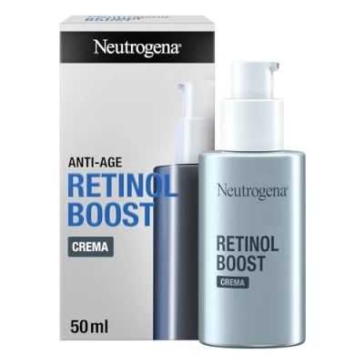 Afbeelding van Neutrogena anti Age retinol Boost aging crème (50 ml), gezichtsvochtcrème met pure en hyaluronzuur, rimpelcrème voor jongere huid