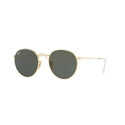Afbeelding van Ray Ban Round Metal Arista Zonnebril 0RB3447N 001 53 Goudkleurig