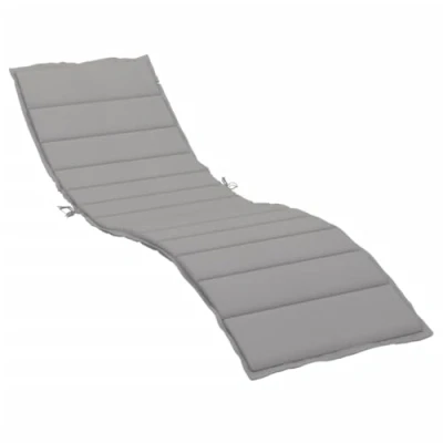 Afbeelding van vidaXL Ligbedkussen 200x60x3 cm oxford stof grijs