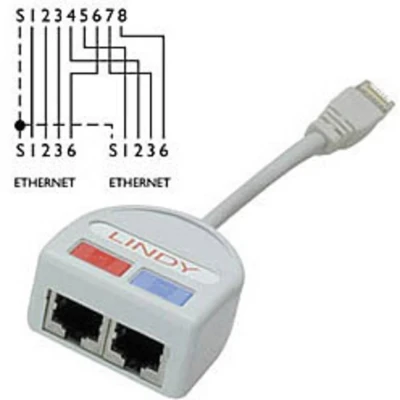 Afbeelding van LINDY Telefoon (analoog) Adapter Grijs
