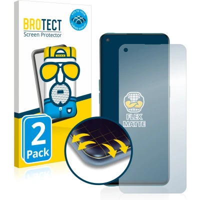 Afbeelding van BROTECT Screenprotector voor OnePlus Nord CE 5G Folie Beschermfolie matte volledig dekking (2 Stuks)