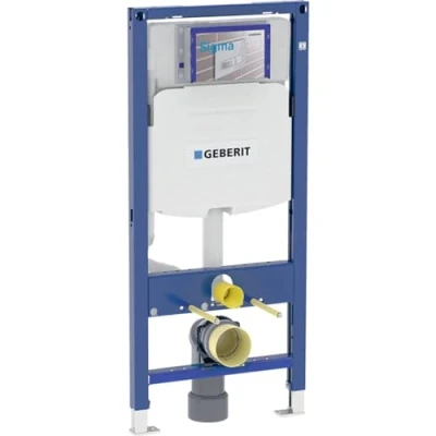 Afbeelding van Geberit Duofix wand wc montage element voor wandtoilet, 112 cm, met ingebouwde spoelbak Sigma 12 pvc afvoerboog (111.374.00.5)