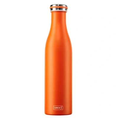 Afbeelding van Lurch 240969 Thermosfles/thermosfles voor warme en koude dranken van dubbelwandig roestvrij staal, 0,75 l, oranje