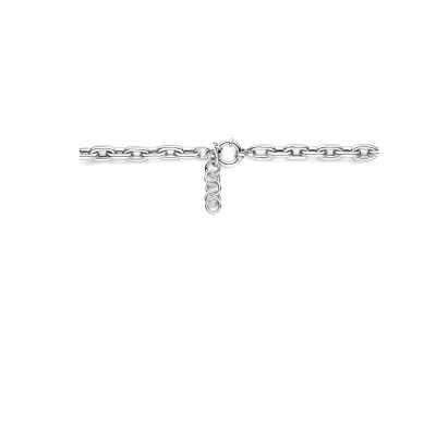 Afbeelding van Ketting Ankerschakel Springslot zilver 7,6 mm 43 47 cm