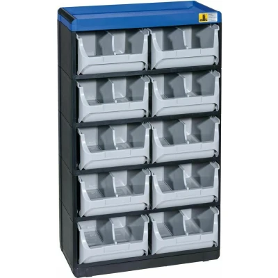 Afbeelding van Allit 464630 Opbergkast voor kleine onderdelen VarioPlus Pro 53/20 (b x h d) 300 525 165 mm Zwart, Grijs, Blauw 1