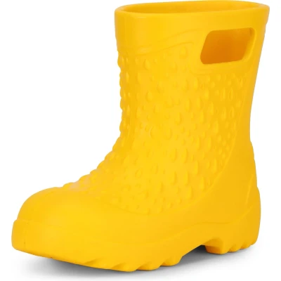 Afbeelding van Ladeheid Kinder Regenlaarzen Gevoerd en Waterdicht Vederlicht EVA LA DW KidsSpring Geel 1032 32/33